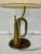 Mid-Century Modern Vintage Brass Bugle Horn Lamp on Wooden Base For Sale - Image 4 of 7