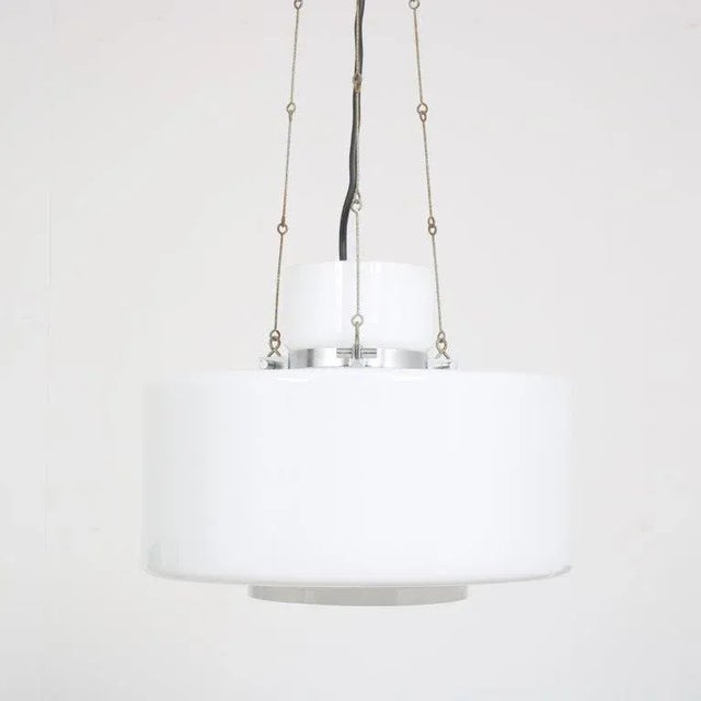 Metal Hanging Lamp by Herbert Proft for Glashütte Limburg, Germany, 1970s For Sale - Image 7 of 10