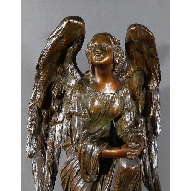 Napoleon III Marble and Bronze Clock For Sale - Image 6 of 18