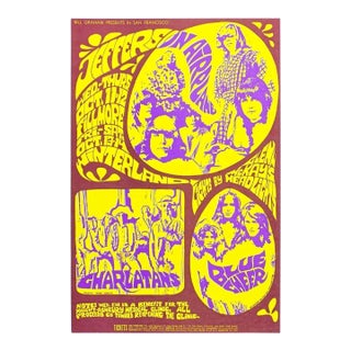 1967 Original Bg-88 Jefferson Airplane Fillmore Winterland Concert Poster For Sale