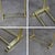 Late 20th Century Hollywood Regency Style Solid Brass Freestanding Towel Stand Triple Tiered Bars For Sale - Image 17 of 18