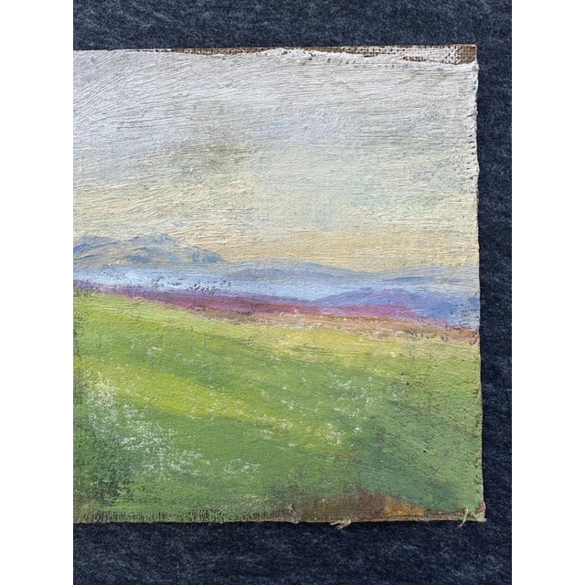 Hans Andersen Möller Theo, Rhön, Fulda, Milseburg, 1950s, Oil on Cardboard For Sale - Image 4 of 13