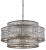 The Fantine Large Chandelier has shades made of Raj mirror that strikingly resemble mercury glass. The Pyrite bronze...