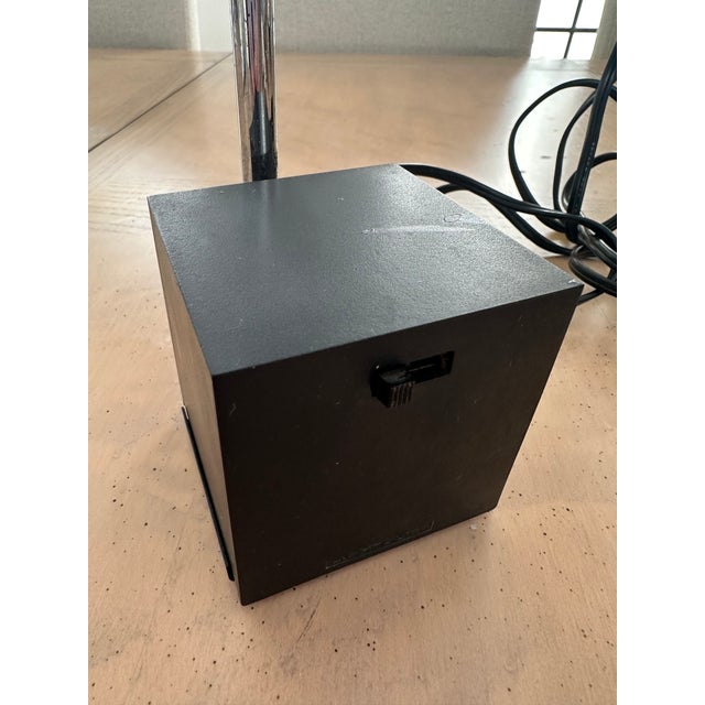 Black 1960s Lightolier Atomic Desk Expandable Lamp Light Dome Eyeball For Sale - Image 8 of 12