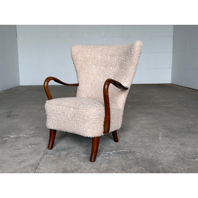 Scandinavian Modern Lounge Chair by Alfred Christensen for Slagelse Møbelværk, 1940s For Sale - Image 9 of 9