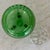 Viking Glass Company Mid Century Space Age Viking Art Glass Green Orb Vase With Removable Frog For Sale - Image 4 of 5