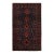 Rug & Kilim’s Baluch Rug in Dark Blue With Brick Red Geometric Patterns For Sale