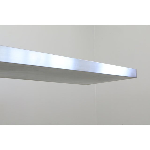 Gray Diapason Stainless Steel Desk by Marzio Cecchis for Studio Most, 1968 For Sale - Image 8 of 14