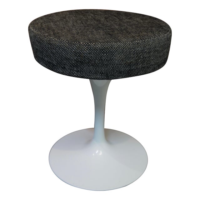 Mid 20th Century Eero Saarinen for Knoll International Stool with Original Fabric For Sale