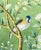 20“*40”/Panel, a Set of Two Chinoiserie Floral Wall Artwork, No Frame, Tea Paper For Sale - Image 6 of 7