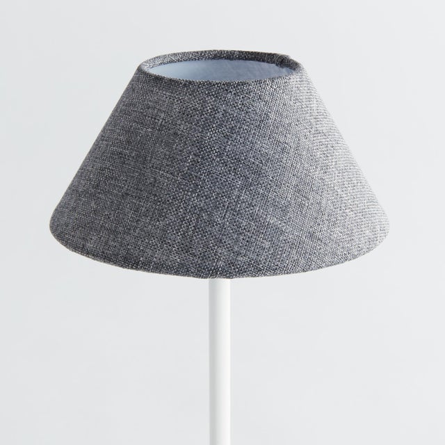 Kenneth Ludwig Chicago Alluna Cordless Led Lamp 10" - Gray Linen Shade/White Base For Sale - Image 4 of 11