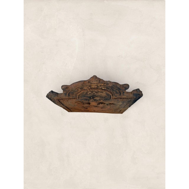 18th Century Antique English Cast Iron Pax Fireback, Dated 1679 For Sale - Image 4 of 4