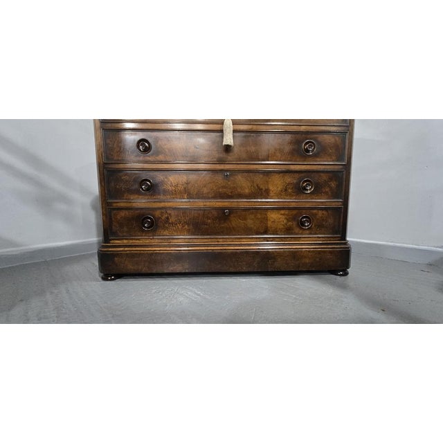 Antique French Walnut Commode, 1850 For Sale - Image 16 of 17