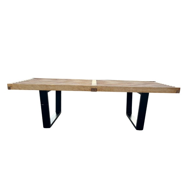 Herman Miller Nelson Platform Bench – 48” Natural Maple, Designed by George Nelson (1946) Iconic Herman Miller Nelson...