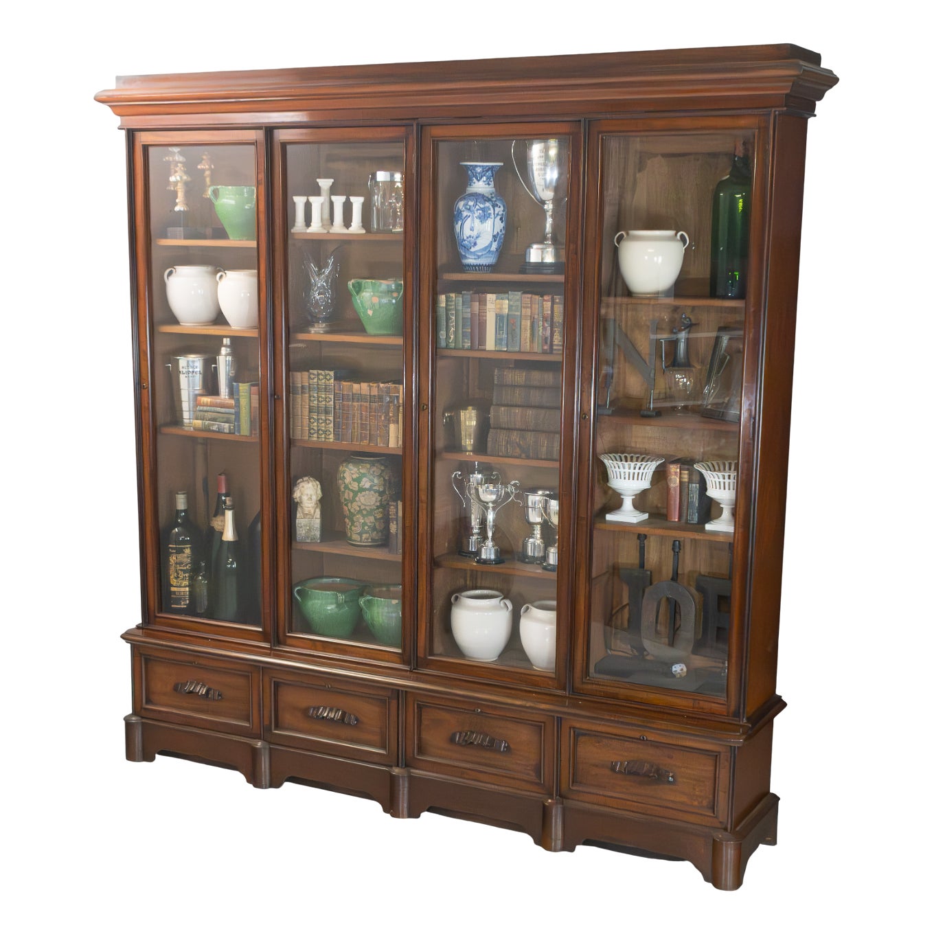 Antique Library Bookcase, 1870 | Chairish