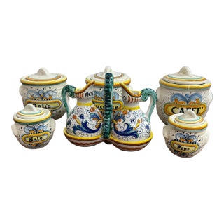 Ceramica Ericina Rita Italia Pottery, Set of Eight For Sale