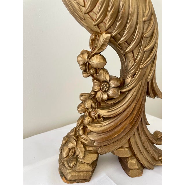 Syroco Gold Hollywood Regency Peacock Statue is the perfect mid-century treasure to complete your home!