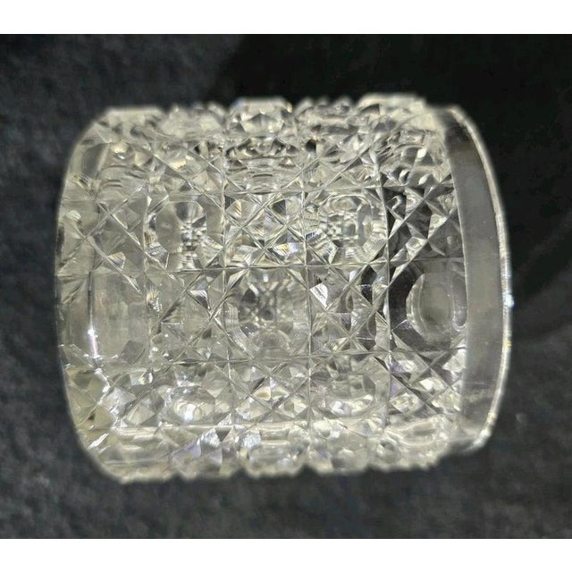 Antique Sterling Silver & Cut Glass Dressing Table Jar, 1918 For Sale - Image 10 of 17