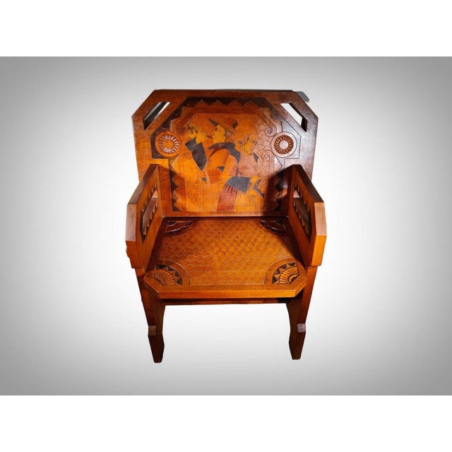 Art Deco Armchair by Paul Fouillen, 1930s For Sale - Image 3 of 14