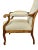 Brown French Voltaire Armchair, 1940s For Sale - Image 8 of 11