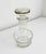 Vintage 1960s Danish Modern style liquor decanter in thick, clear glass. Features a large overscale clear glass stopper,...