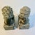 1970s Vintage Chinoiserie Boho Chic Hand Carved Granite Foo Dogs Sculptures - A Pair For Sale - Image 9 of 11