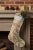 Boho Chic Vintage Kilim Christmas Stocking With Blush Cuff, Cream Scroll Wool, 12.6 X 18.5 in – One of a Kind Decor For Sale - Image 3 of 7