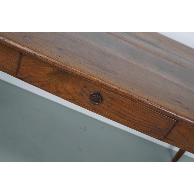 19th Century French Farmhouse Dining Table in Chestnut For Sale - Image 6 of 18