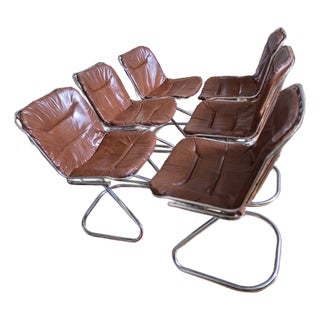 Italian Mid-Century Modern Style Dining Room Chairs For Sale