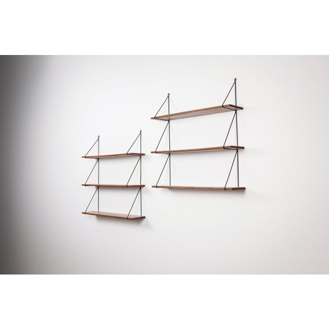 1960s Minimalistic Wooden Shelving Units, 1960s, Set of 2 For Sale - Image 5 of 14