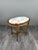 19th Century Louis XVI Oval Pedestal Table in Carved Wood and Marble, 1890s For Sale - Image 4 of 9