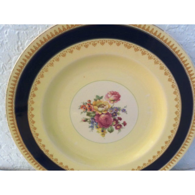 Victorian Vintage Matched Victorian Design Floral Porcelain Dinner Plates, Set of 6 For Sale - Image 3 of 11