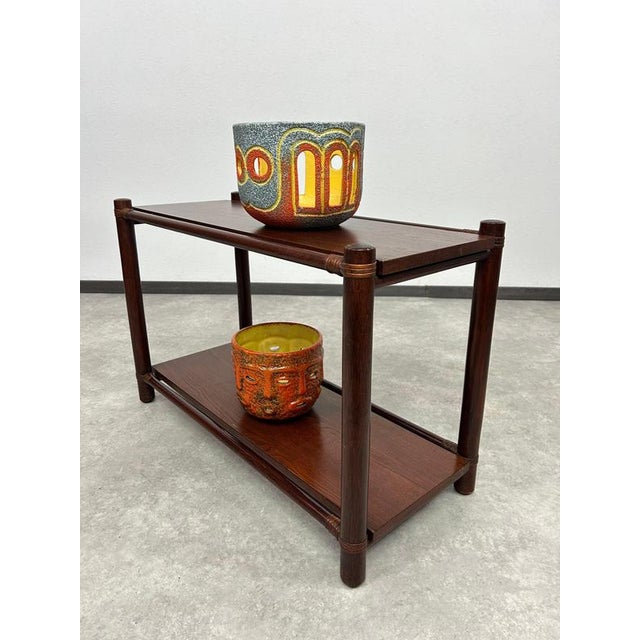Mid-Century Modern Bamboo Side Table from Gervasoni, 1970s For Sale - Image 4 of 12