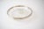 Vintage Mid Century Modern Crystal Glass Bowl With Silver Rim 1950s For Sale - Image 4 of 6