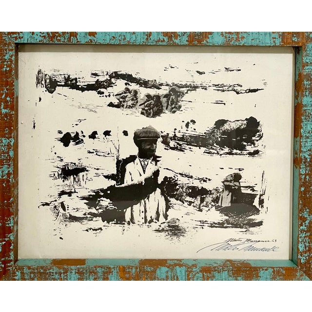 Mateo Manaure, 1963 Venezuelan Modernist Mixed Media Photo Print Mateo Manaure Photograph Art, 1963 For Sale