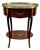 French Baroque Revival Style Oval Marquetry Side or End Table With Ormolu Accent For Sale