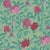 Art Deco Floral Bouquet Wallpaper by Paule Marrot in Light Green For Sale - Image 3 of 3