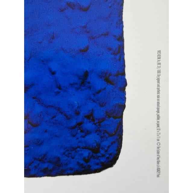 Contemporary Yves Klein After (1928-1962), Fa, (Re31), 1960, Copyright the Estate of Yves Klein C/O Adagp, Paris, Printed in Denmark For Sale - Image 3 of 10