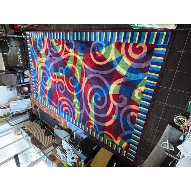 - from a hotel Hilton in Prague - one of a kind - good original condition - bright colours - very interesting abstract...