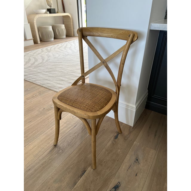 Arhaus Cadence Dining Chair With Rattan Seat Chairish