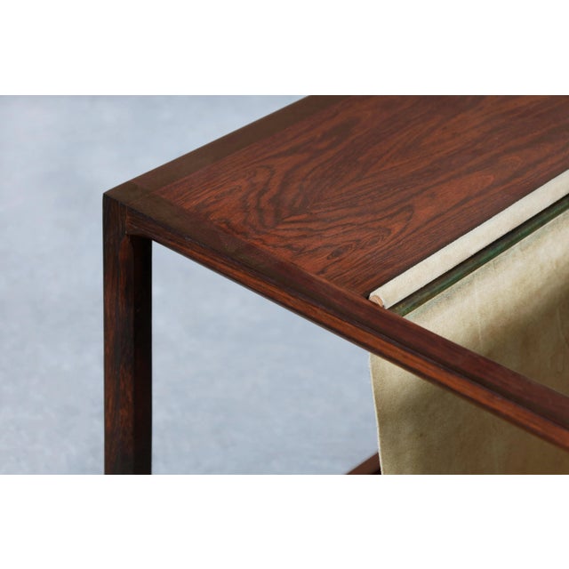 Danish Modern Brazilian Rosewood Magazine Rack by Kai Kristiansen For Sale In Los Angeles - Image 6 of 10