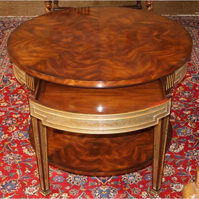 Brown Theodore Alexander Eglomosie Mahogany Two Drawer Center Table For Sale - Image 8 of 14