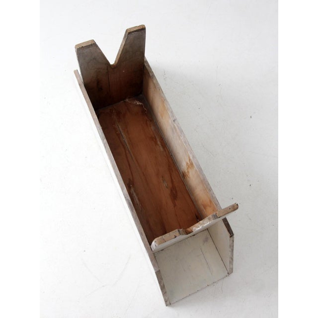 Antique White Farmhouse Bench For Sale - Image 17 of 18