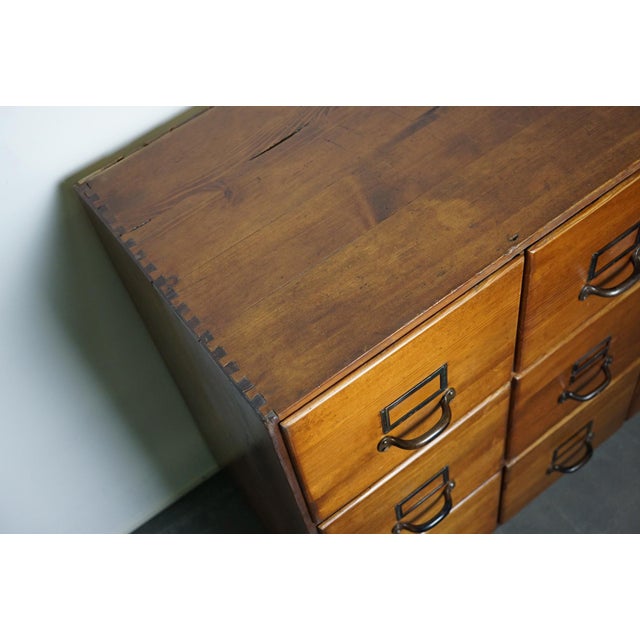 Vintage German Pine Apothecary Cabinet, 1950s For Sale - Image 9 of 18