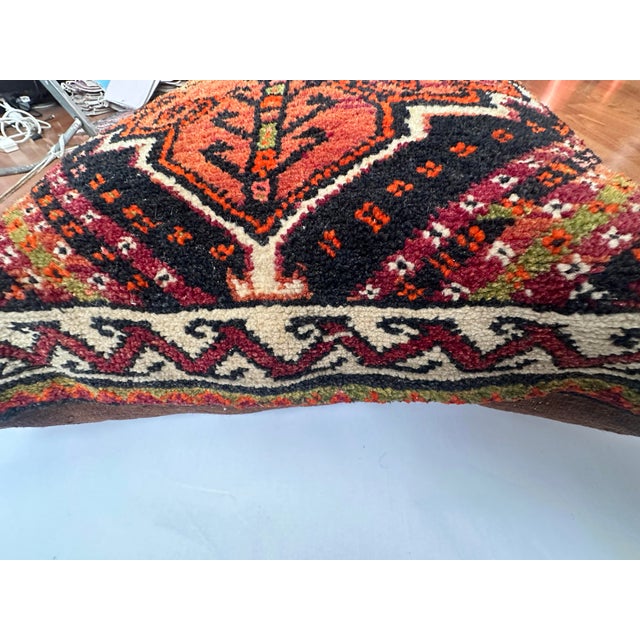 Textile Set of 2 Early 20th Century Turkish Harput Rug Cushion Pillow Covers For Sale - Image 7 of 17