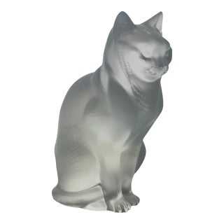 René Lalique "Chat Assis" For Sale