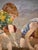 1970s Painting of Children Playing in Beach by Anton Sipos For Sale - Image 4 of 8
