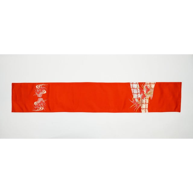 Japanese Ceremonial Silk Table Runner by Renaras For Sale - Image 6 of 7