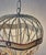 Mid-Century French Gilt Iron and Painted Tôle Hot Air Balloon Chandelier For Sale - Image 6 of 15