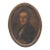 19th Century French Hand-Painted Portrait Miniature on Copper in Gilt Ribbon Frame - 6" X 4.5" For Sale
